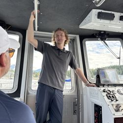 Harv and Marv's Outback Alaska Whale Watching - Cory and Alex were a great team.