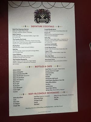 Menu photo 6 Nola Voodoo Tavern Denver, CO
