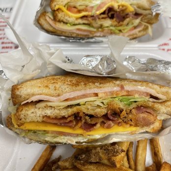Honey's - Turkey club.........allegedly? (Where's the Turkey?) - Salad Near Me - Detroit, Michigan
