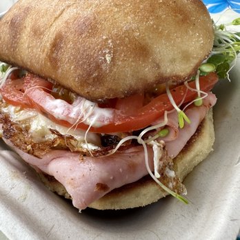 Wake Up Coffee Bar - "TheVeg" non veg style just for me... I had them remove the "sausage" and add ham... - Coffee & Tea Near Me - Hanalei, Hawaii Wake Up Coffee Bar - "TheVeg" non veg style just for me... I had them remove the "sausage" and add ham... - Coffee & Tea Near Me - Hanalei, Hawaii