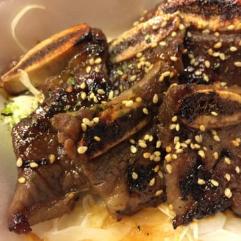 Donburi - Grilled beef short ribs at only $5 these were very good and I loved that you can taste the grill! - Japanese Near Me - Markham, Ontario Donburi - Grilled beef short ribs at only $5 these were very good and I loved that you can taste the grill! - Japanese Near Me - Markham, Ontario