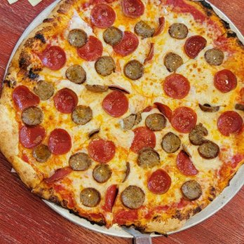 Pizzeria Mangiamo - Sausage + pepperoni (neopolian style) - Pizza Near Me - Hill City, South Dakota