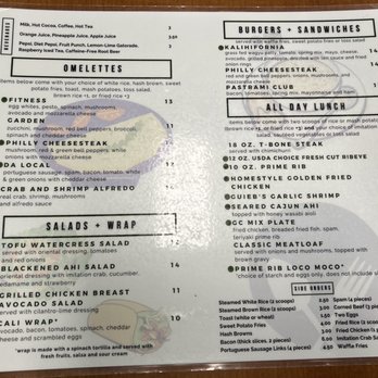Guieb Cafe - 12/17/2021 Menu - New American Near Me - Honolulu, Hawaii