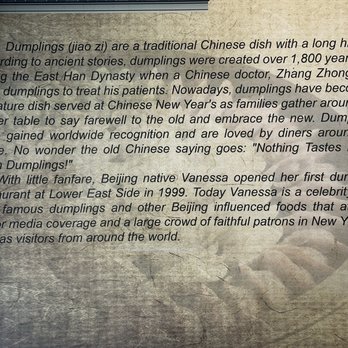Vanessa's Dumpling House - Wall - Chinese Near Me - New York, New York