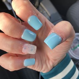 The thumb is cut uneven