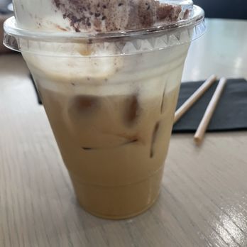 DAMO - Iced latte with white top - Coffee & Tea Near Me - Los Angeles, California