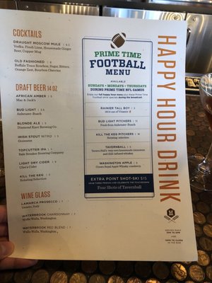 Menu photo 4 Tavern Hall Bellevue, WA
