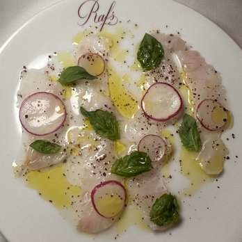 Raf's - Fluke Crudo ($28) - Bakeries Near Me - New York, New York