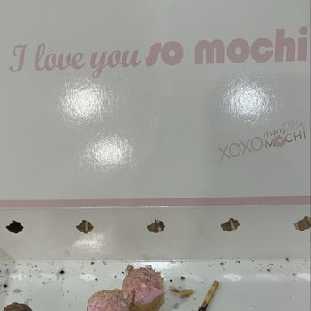 Marry Me Mochi - Inside box message with almost finished mochi - Donuts Near Me - Toronto, Ontario Marry Me Mochi - Inside box message with almost finished mochi - Donuts Near Me - Toronto, Ontario