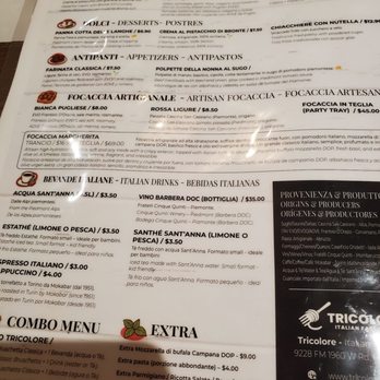 Tricolore - Menu - Pizza Near Me - Houston, Texas Tricolore - Menu - Pizza Near Me - Houston, Texas