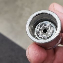 This is my damaged wheel lug key.