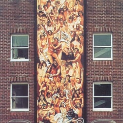 The House That Jack Built - The Last Judgement Robert Lenkiewicz Mural on The House That Jack Built Facade