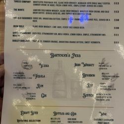 Pour House Pub - Menu 1