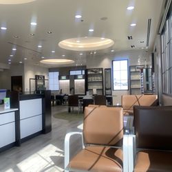 Waiting area across from reception desk.  There's rarely a long wait.