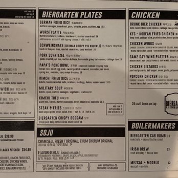 Biergarten - Menu p.2 (September 2019) - Gastropubs Near Me - Los Angeles, California