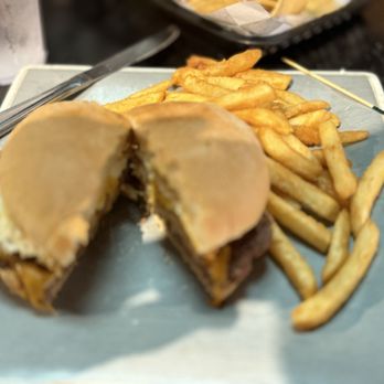 Eastside Social - The Hangover burger & fries - Sports Bars Near Me - Neosho, Missouri
