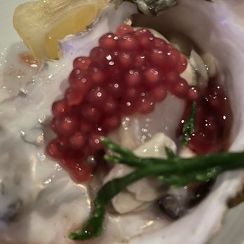 High Steaks - My take on Oysters with caviar and sauce - Steakhouses Near Me - Lincoln, California