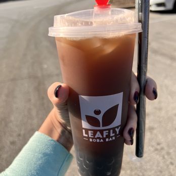 Leafly Boba Bar - Oolong tea with tapioca - Coffee & Tea Near Me - Huntsville, Alabama