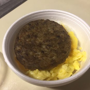 Krystal - The sausage scrambler! Grits, cheese, eggs and sausage in one convenient bowl. - Burgers Near Me - Jacksonville, Florida