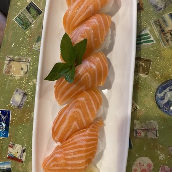 Sushi Miyagi - Salmon sushi - Sushi Bars Near Me - Houston, Texas Sushi Miyagi - Salmon sushi - Sushi Bars Near Me - Houston, Texas