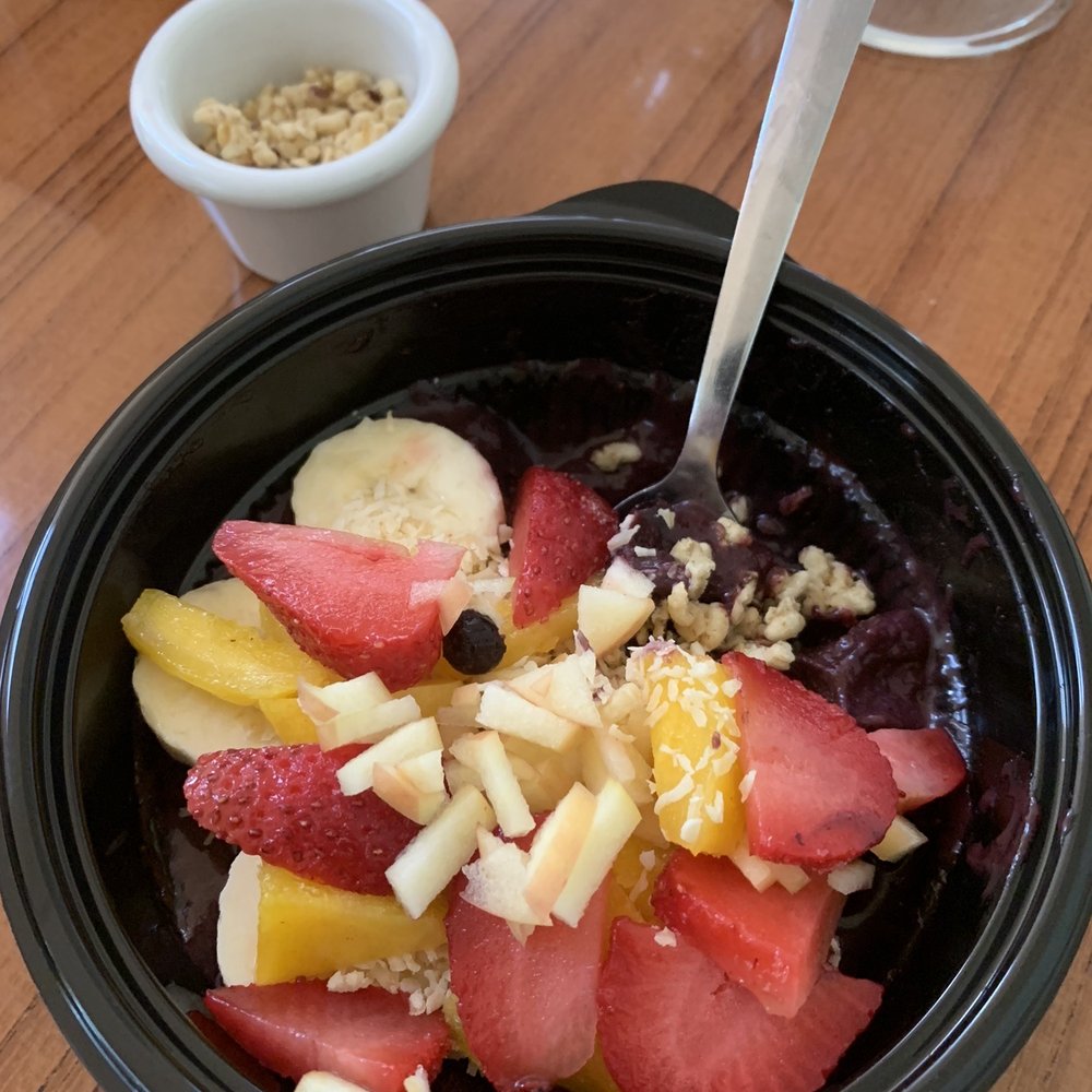 Half the bowl was filled