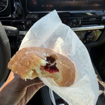 Randy's Donuts - Raspberry Jelly Filled - Donuts Near Me - Inglewood, California Randy's Donuts - Raspberry Jelly Filled - Donuts Near Me - Inglewood, California