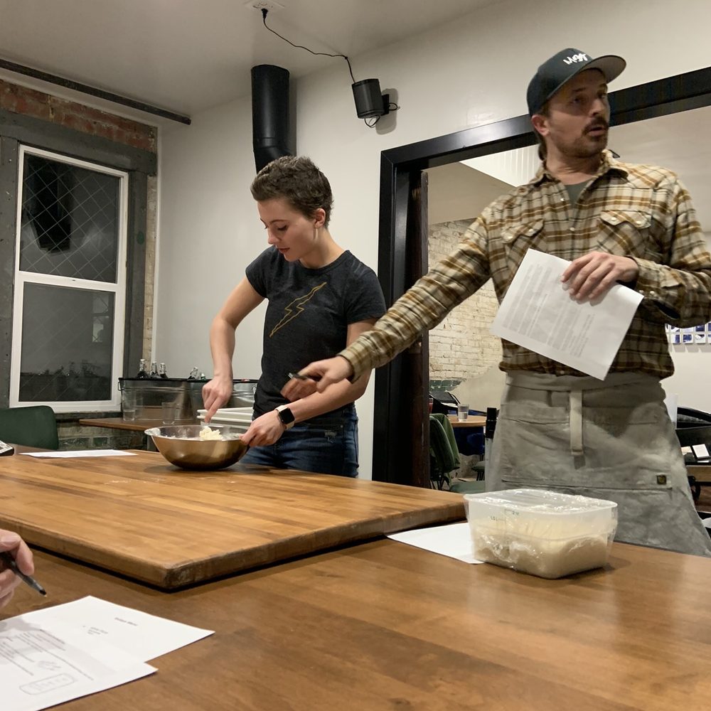 MOZZ Artisan Pizza - Making the dough by hand! - Pizza Near Me - Provo, Utah