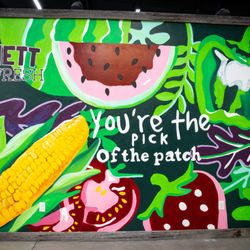 Cornett Farm Fresh - A mural commissioned by local artist Amanda Brooks!