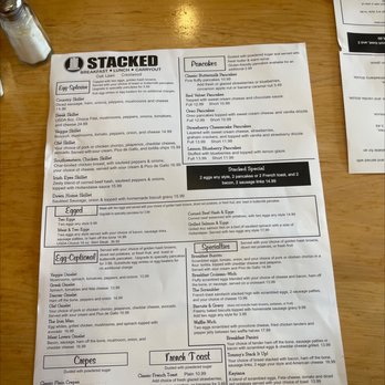 Stacked - Menu - Breakfast & Brunch Near Me - Oak Lawn, Illinois Stacked - Menu - Breakfast & Brunch Near Me - Oak Lawn, Illinois