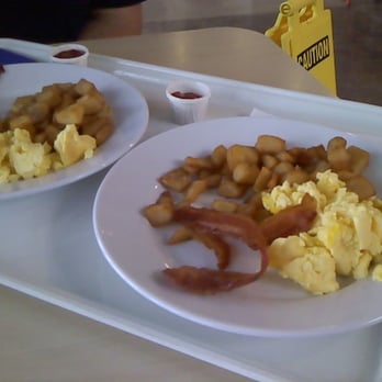 IKEA - 99 cent breakfast - scrambled eggs, 2 slices of bacon, and kind of hard potatoes... lol - Furniture Stores Near Me - Covina, California IKEA - 99 cent breakfast - scrambled eggs, 2 slices of bacon, and kind of hard potatoes... lol - Furniture Stores Near Me - Covina, California
