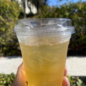 Handlebar Coffee Roasters - Iced green tea after a few sips. It was yummy. - Coffee Roasteries Near Me - Santa Barbara, California