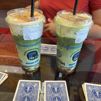 Kung Fu Tea - Banana Matcha, thanks Robin ! - Bubble Tea Near Me - Rancho Cucamonga, California Kung Fu Tea - Banana Matcha, thanks Robin ! - Bubble Tea Near Me - Rancho Cucamonga, California