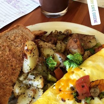 Morning Glory Café - Special Omelet and iced mocha - Vegetarian Near Me - Eugene, Oregon Morning Glory Café - Special Omelet and iced mocha - Vegetarian Near Me - Eugene, Oregon