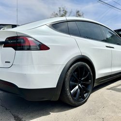 Regal Repair Auto Body Shop & Collision Repair - Tesla X quarter panel repair