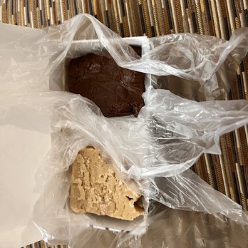 Kilwins Ice Cream - Chocolate - Fudge - a piece of cake in a plastic bag - Desserts Near Me - Grand Haven, Michigan Kilwins Ice Cream - Chocolate - Fudge - a piece of cake in a plastic bag - Desserts Near Me - Grand Haven, Michigan