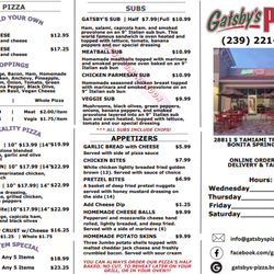 Gatsby's Pizza