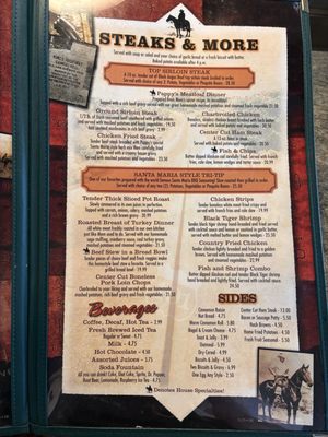 Menu photo 5 Pappy's Restaurant Santa Maria, CA