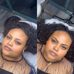 Ink by Eden - Before and after ombré powder brows
