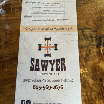 Sawyer Brewing Company - The good stuff. - Pizza Near Me - Spearfish, South Dakota