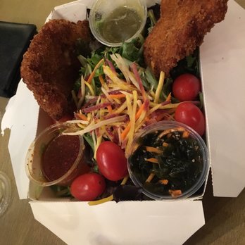 Bae Bae's Kitchen - Fried chicken with salad - Korean Near Me - Pittsburgh, Pennsylvania Bae Bae's Kitchen - Fried chicken with salad - Korean Near Me - Pittsburgh, Pennsylvania