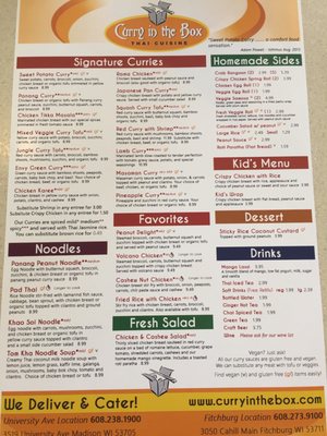 Menu photo 2 Curry in the Box Fitchburg, WI Menu photo 2 Curry in the Box Fitchburg, WI
