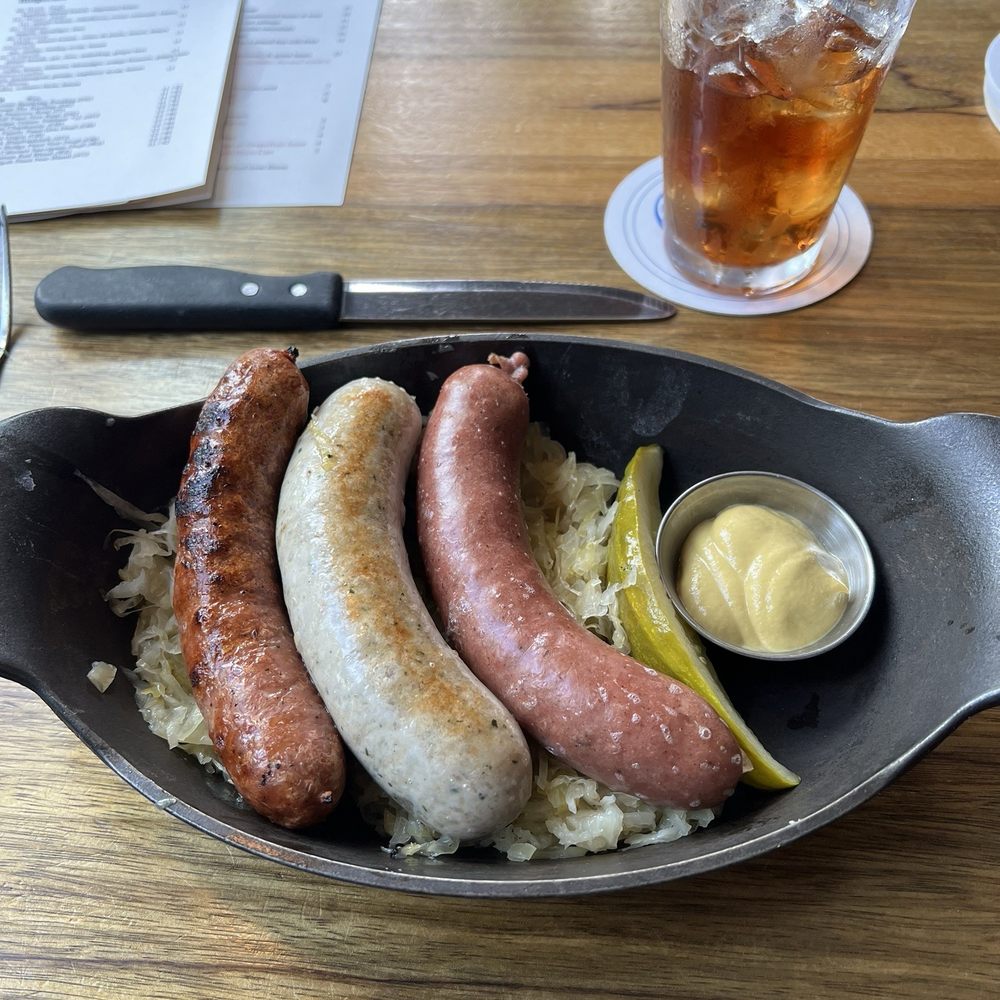 Three wurst plate. Delicious.