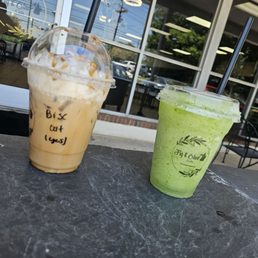 Mint lemonade and biscoff coffee Mint lemonade and biscoff coffee