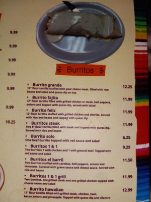 Menu photo 3 El Barril Taylor Ridge, IL