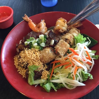 Pho Deluxe Tysons - #50 on the menu. Vermicelli with pork, spring roll and shrimp. - Vietnamese Near Me - Vienna, Virginia Pho Deluxe Tysons - #50 on the menu. Vermicelli with pork, spring roll and shrimp. - Vietnamese Near Me - Vienna, Virginia