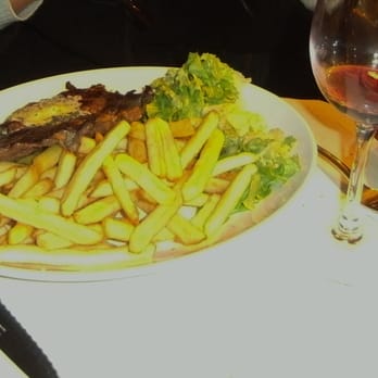 Café de Paris - When imbibing, meat and potatoes are always a wise choice. - Cafes Near Me - Paris, 75 Café de Paris - When imbibing, meat and potatoes are always a wise choice. - Cafes Near Me - Paris, 75