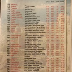 Ristorante Taormina - Menu