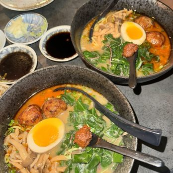 Two Ten Jack - Tori Paitan Shoyu  cloudy chicken broth / tsukune / shoyu tare / collards / shimeji / rayu / *soft egg - Cocktail Bars Near Me - Nashville, Tennessee