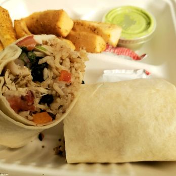 Just Chik’n - Machu wrap and yuca fries - Chicken Shop Near Me - Rochester, New York