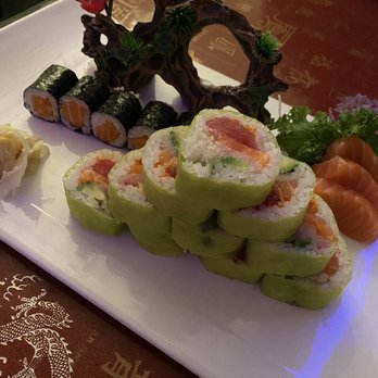 Sapporo - 11. 10 Piece Sapporo Roll H. 21 Salmon Roll - Japanese Near Me - Brooklyn, New York